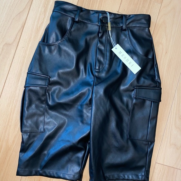 Meshki leather biker shorts - Picture 4 of 5